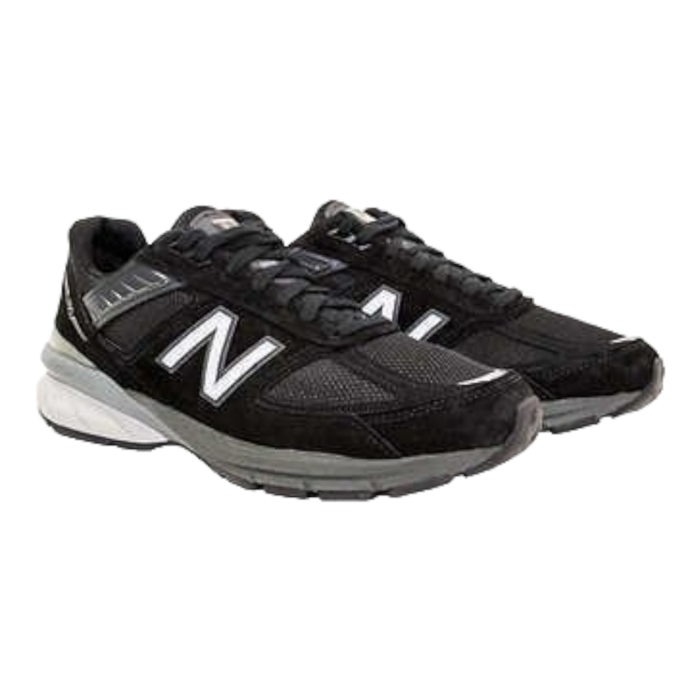 New Balance 990 v5 Running Shoes Women's 7.5 Wide Kids 6 Black Suede